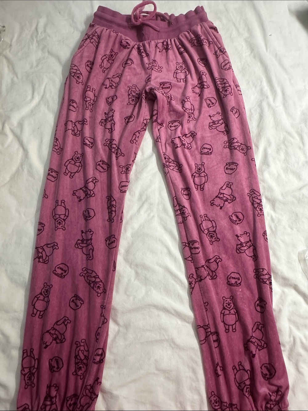 Disney Pink Winnie the Pooh Girls' Pajama Bottoms